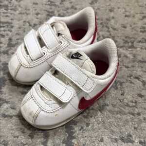 Nike Kids Shoes White and Red